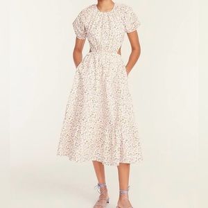 J Crew Floral cutout dress
